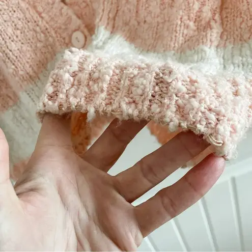 Vintage Deb boucle striped knit v