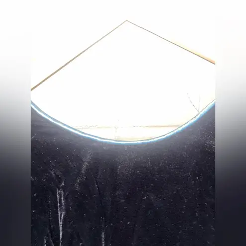 Jessica McClintock VINTAGE Black Velvet Bodice Taffeta Blue Skirt 4