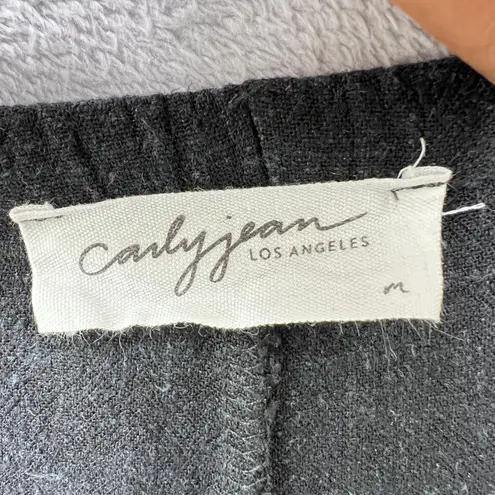 Carly Jean Los Angeles Black Wide Leg Drawstring Lounge Pants Medium USA Made