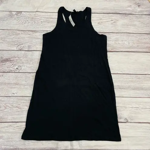 J.Crew  Racerback Mini Tank Dress Black Size XL New with Tags Capsule Piece