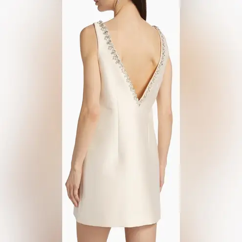 Sachin + Babi NEW Marcella Beaded Mikado Sleeveless off white Sheath Dress sz 12