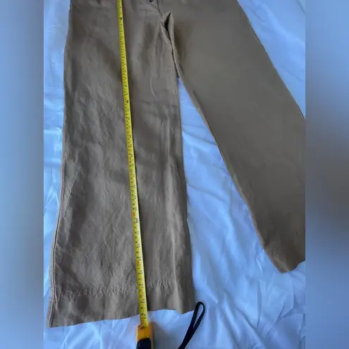 EXPRESS  Tan Wide Leg Pants Super High Rise