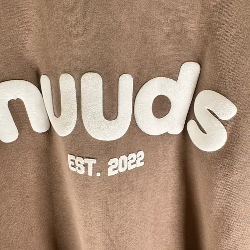Nuuds Birthday Edition Mocha Sweatshirt XXL Limited Release Rare Crewneck in EUC Brown