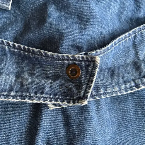 Vintage 100% Cotton Blue Denim Chore Jacket Size M