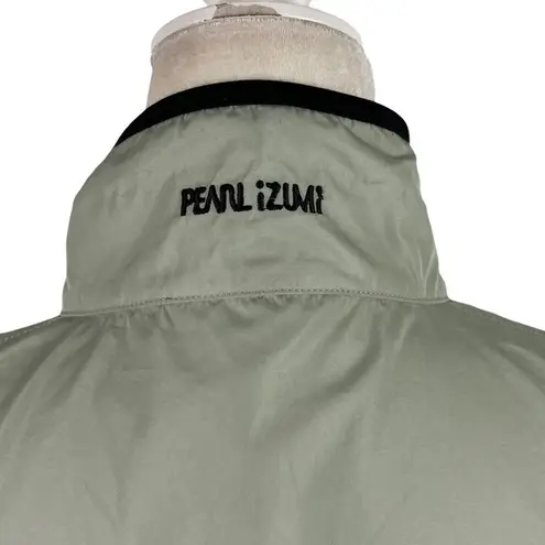 Pearl Izumi Women's Cycling Soft Shell Full Zip Jacket Zip Off Arms Color Green