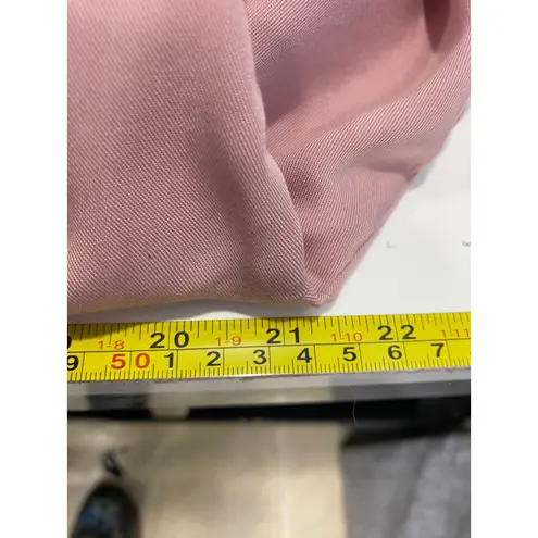 Soft Surroundings Washed Tencel Tunic Pink Asym Hem Crossover Front Sz M