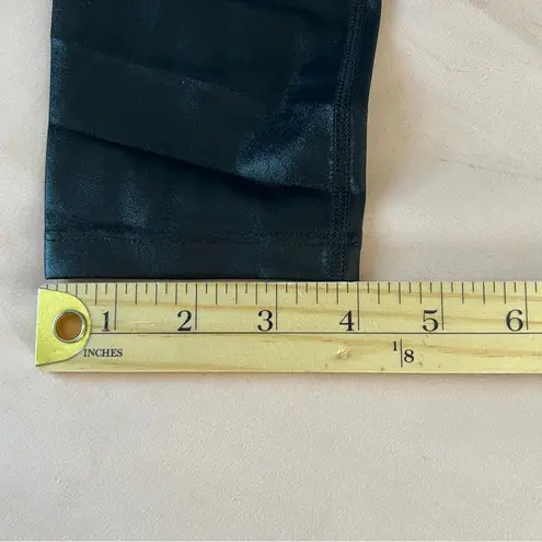 Carbon38 Legging in Takara Shine High Rise Wide Waistband Skinny Glossy Size XS Black