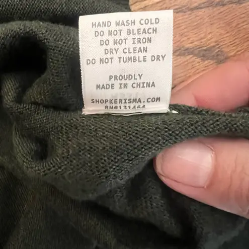 Kerisma Mercerized Wool Eaton Top Green S/M