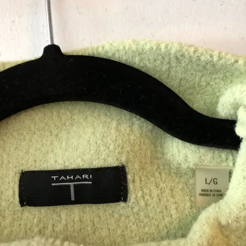 Tahari Womens Sweater Mock Neck Boxy Light Green L