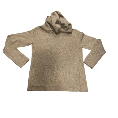 Cowl neck oversized J.Crew Green with White knit Cowl Neck Long Sleeve Wool Blen Size M