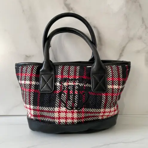 Tommy Hilfiger Mini Wool Plaid Monogram  Purse- Vintage