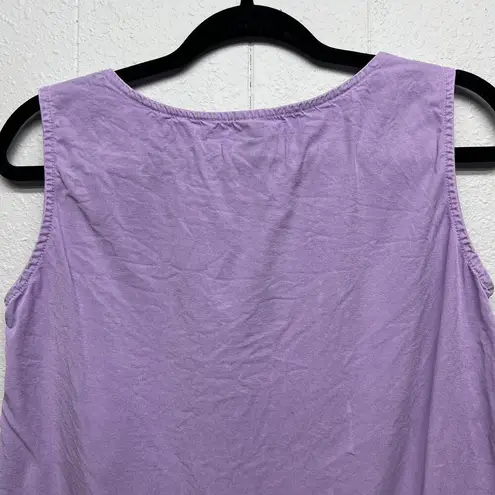 CMC Vintage Lavender Soft Girl Chic Feminine Kawaii Preppy Tank Top Size Small Purple