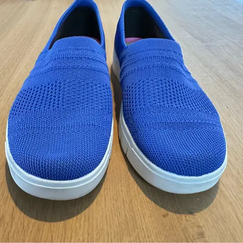 Ryka Hera Slip-On Shoes Blue Sz 11 Casual Comfort Knit Loafers Sneakers Luxury