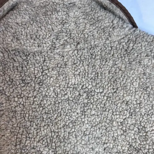 Art Unlimited Fleece Jacket Embroidered Zebra Giraffe Lion Earthy Size XL Rustic Brown