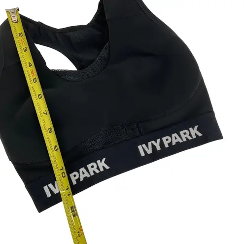 Ivy Park XXS Black Sports Bra With Mesh Back & Elastic Band