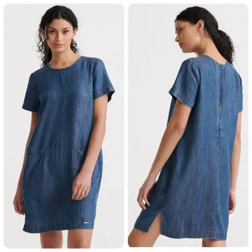 Superdry Desert T-shirt Chambray Indigo Dress