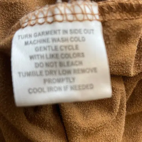 French Laundry Womens Waterfall Cardigan Brown Microfiber Fly Away Waterfall XL