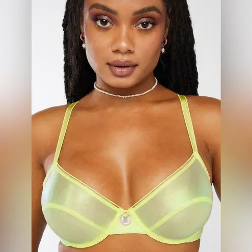 Savagexfenty NWT Savage x Fenty X-Ray Vision Unlined Demi Bra - Space Age Foil - 36B