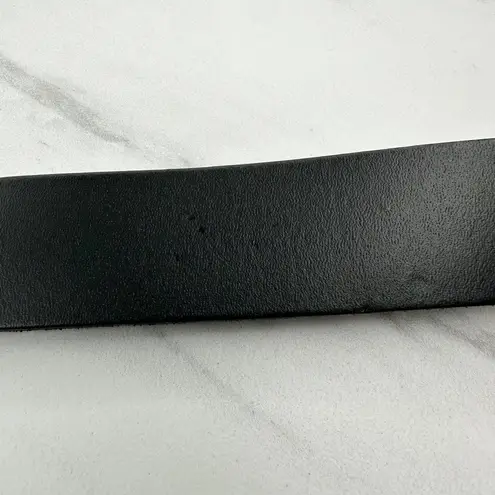 Womens Black Belt Small (S) Tortoiseshell Geometric Buckle Statement ✨