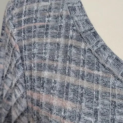 Liverpool Heather 3/4 Sleeve Rib Knit Top Size Medium