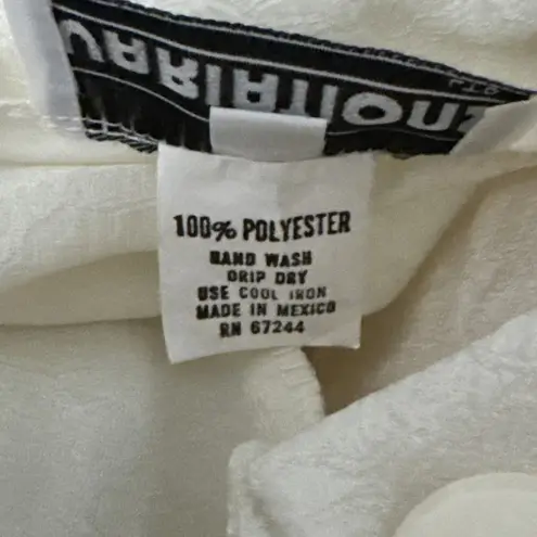 Variations Dress Womens Small Black Ivory Peplum Glam Party Retro Vintage 80s