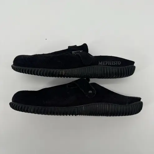 Mephisto Black Suede Womens Clogs Slip On Size EU 40 - Image 11