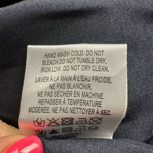 Eva Franco Anthropologie Women's Navy Blue Sequin Polka Dot Tweed Mini Skirt 2