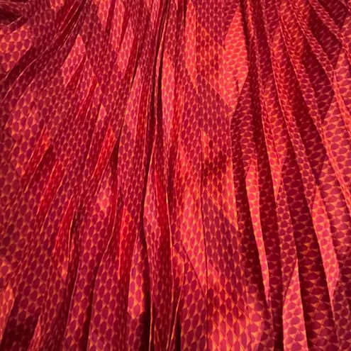 Alexis  Salomo V-neck Geo Striped Pleated Maxi Dress