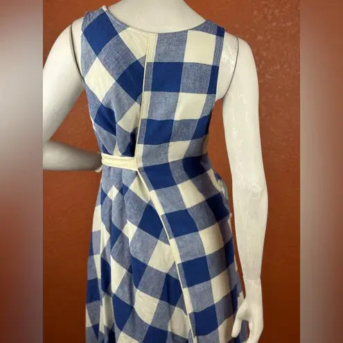 Maeve  Blue and White Asymmetrical Wrap Sundress Size XSP. A14