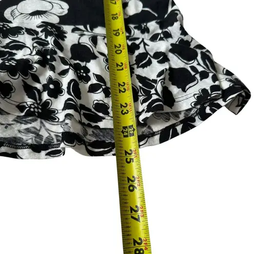 Post Mark Black/White Floral Anthropologie Top Women Blouse Size Small | 6