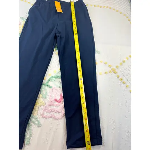 Ruby Rd Petite Navy Blue Elastic Waist Pull On Pants Size PS