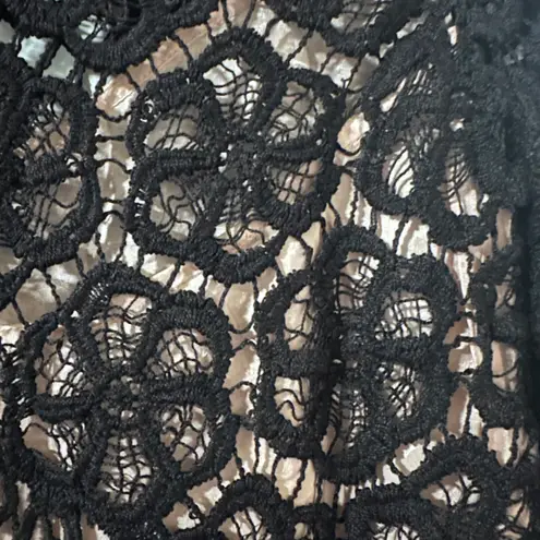 Yoana Baraschi Crochet Lace Fusion Cocktail Dress