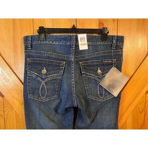 Calvin Klein Jeans  sz 12 Lean Bootcut Dark Wash NWT (3503)