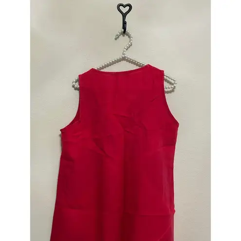 Eva Tralala Linen Dress Size Large Lagenlook Oversized Pink Cottage Comfort Maxi