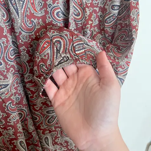 THE GREAT Naples Paisley Dress Red Size undefined