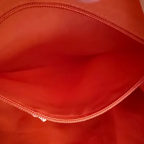 America & Beyond Beaded Embellished Embroidered Chevron Tote Bag Matching Clutch Red