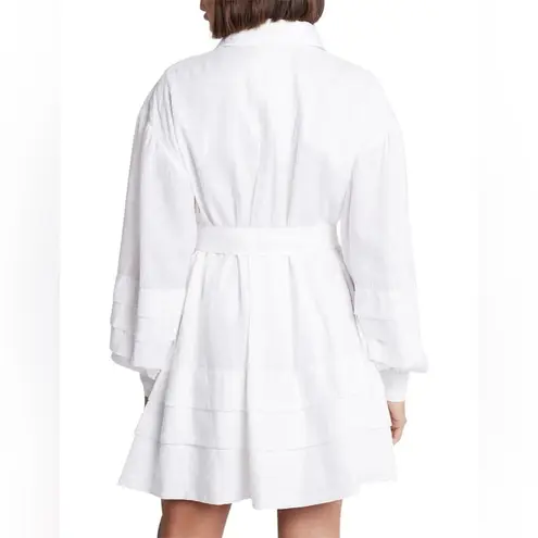 AJE RECURRENCE BELTED SMOCK DRESS White Size 8 thumbnail 3