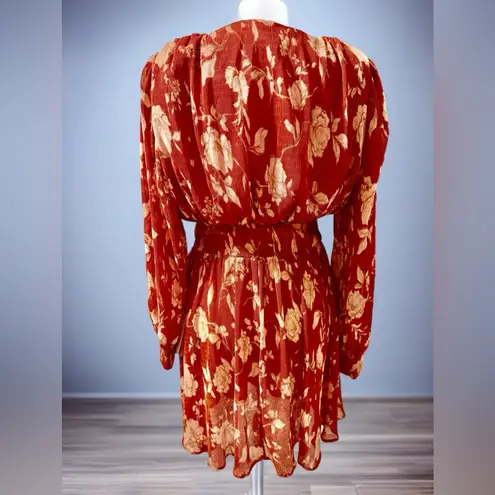 Lumiere Rust Orange Floral V