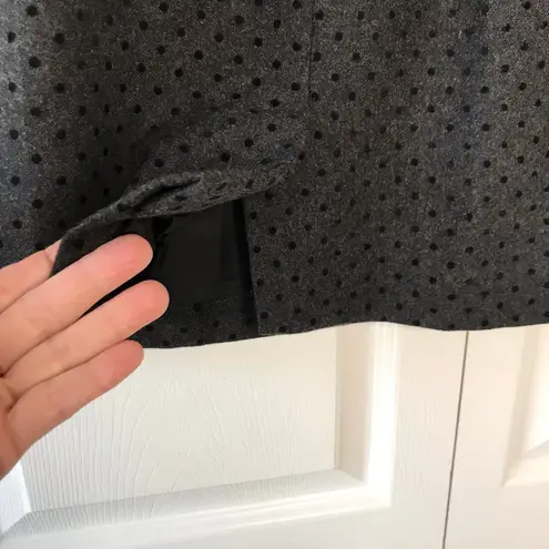 Vintage Rickie Freeman for Teri Jon velvet polka dot skirt Black Size 4