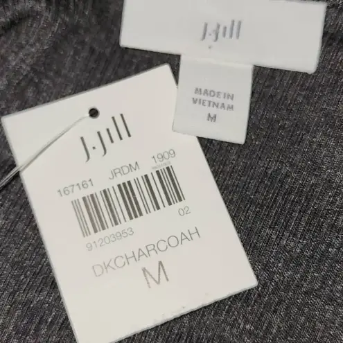 J.Jill NWT ‎ Womens Dark Charcoal Wrap Dress Medium New