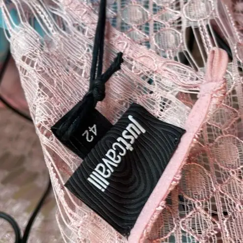 Just Cavalli Lace maxi dress pink size 6