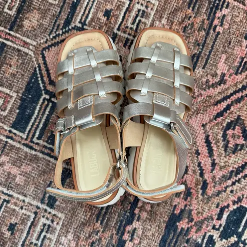 Labucq Boomer Sport Metallic Platform Fisherman Sandals EU 38 / US 7.5
