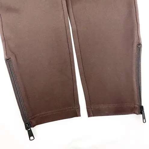Universal Standard Moro Pocket Signature Ponte Pants With Zipper Earth Brown