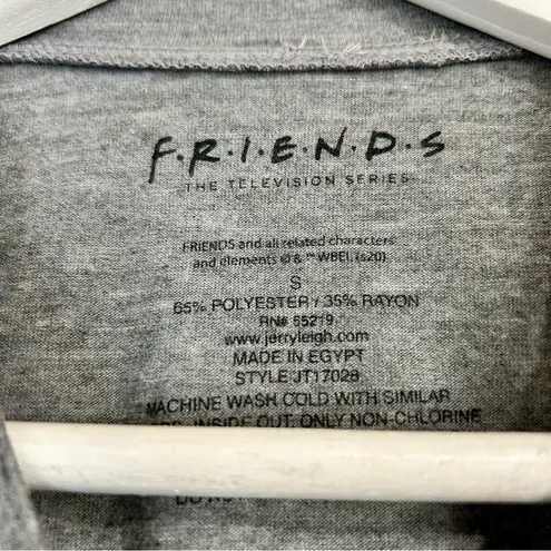 Friends Women’s Central Perk Coffee Graphic T Shirt Short Sleeve Grey Small NWOT Gray