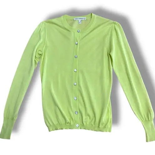 Maria di Ripabianca Italy Light Green 100% Cashmere Cardigan – Size 8