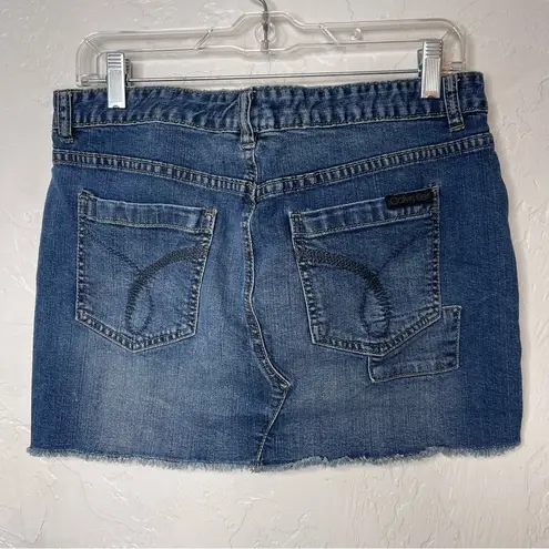 Calvin Klein Vintage Y2K 90s  Mini Jean Skirt Size 8/29