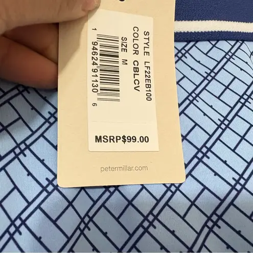 Peter Millar Francoise Court Skort Blue Geometric Print Size M – New