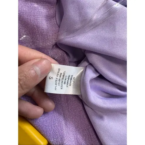 Fiestar Lavender Cowl Neck Ruched Halter Mini Dress – Size Small Purple