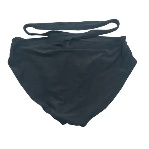 Womens Bikini Bottom Wrap Around Brief Black L Size L