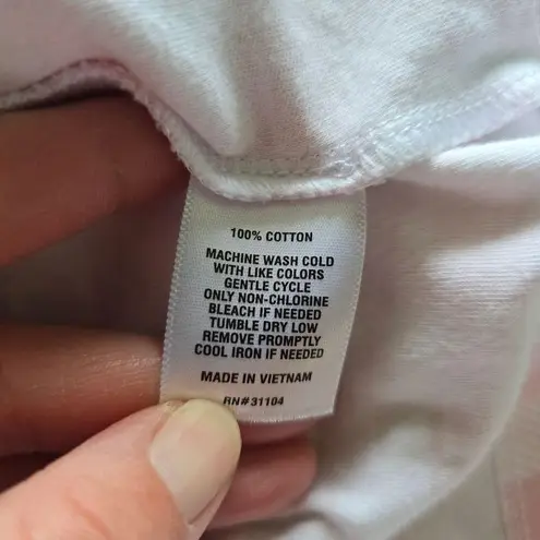 kim rogers Pink & White Gingham Check Contrast Collar Polo Size XXL